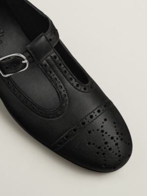 HERMES レザー フラットシューズ ブラック ブラック - レディス レザーバレエシューズ | Hermès - エルメス-公式